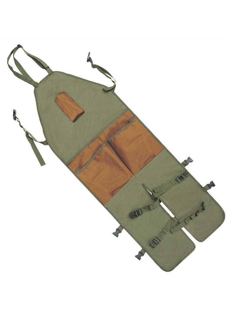 Gardening Apron with Multiple Pockets Durable Oxford Fabric, Water-Resistant, Color-Blocked, Extended Length Garden Leg Protector Work Apron - Image 5